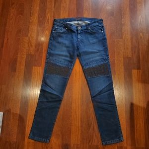 James Jeans Jagger Havana Studded Skinny Jeans size 30 blue